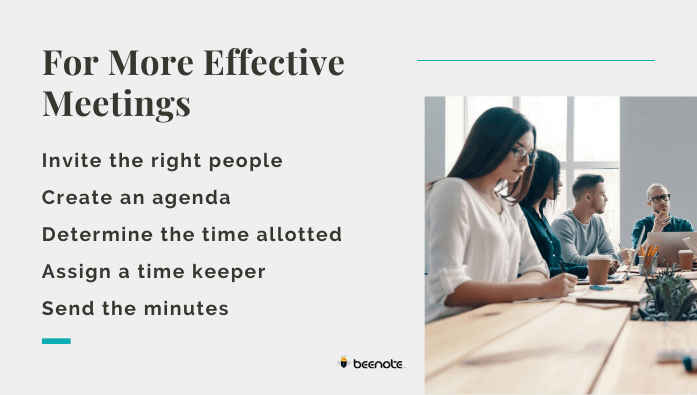 For more effective meetings