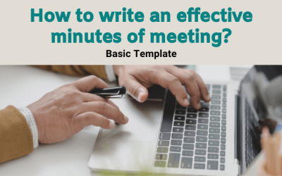 How to write an effective minutes of meeting? Basic Template