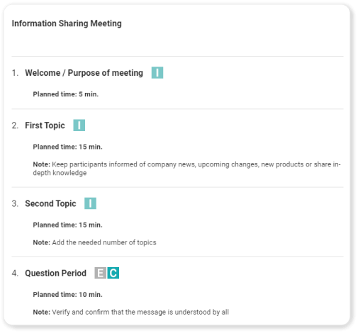 information-sharing-meeting-agenda-beenote