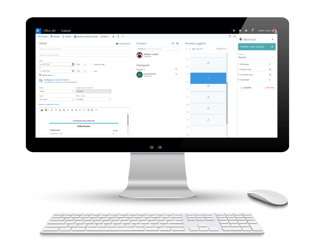 microsoft-calendrier-beenote Microsoft Outlook Calendrier Beenote