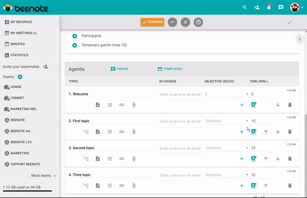 Subtopic Sous-sujets